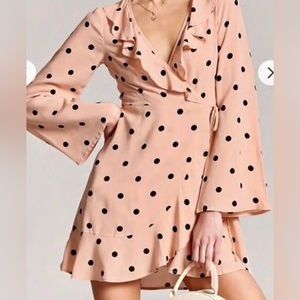 Forever 21 long sleeve wrap dress